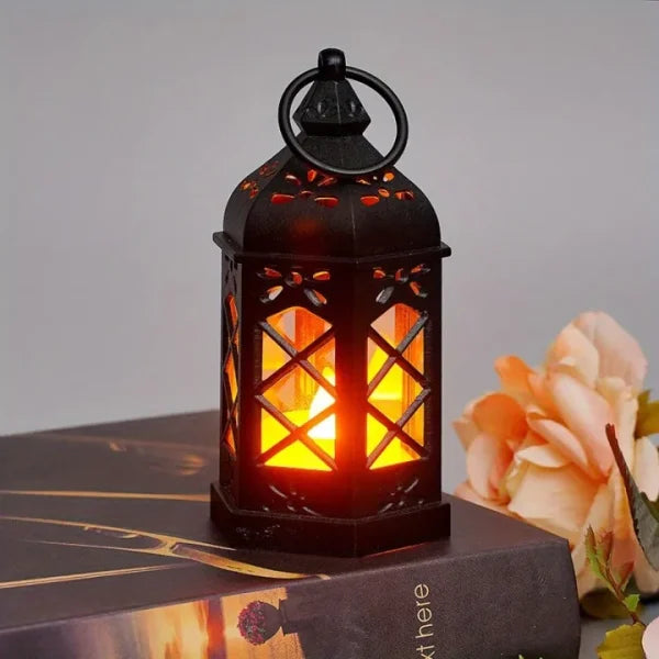 Antique Black Candle Lamp