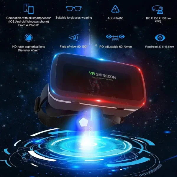 Vr Box – 3d Virtual Reality Box. With Remote ( Black ) | Model – Vr Shincorne