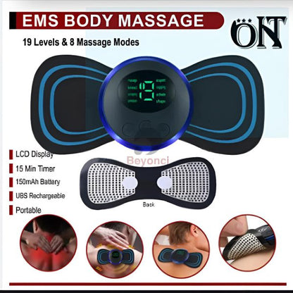 Ems Massager For Neck & Foot Combo Pack (pack Of 2) With Rechargable Battery